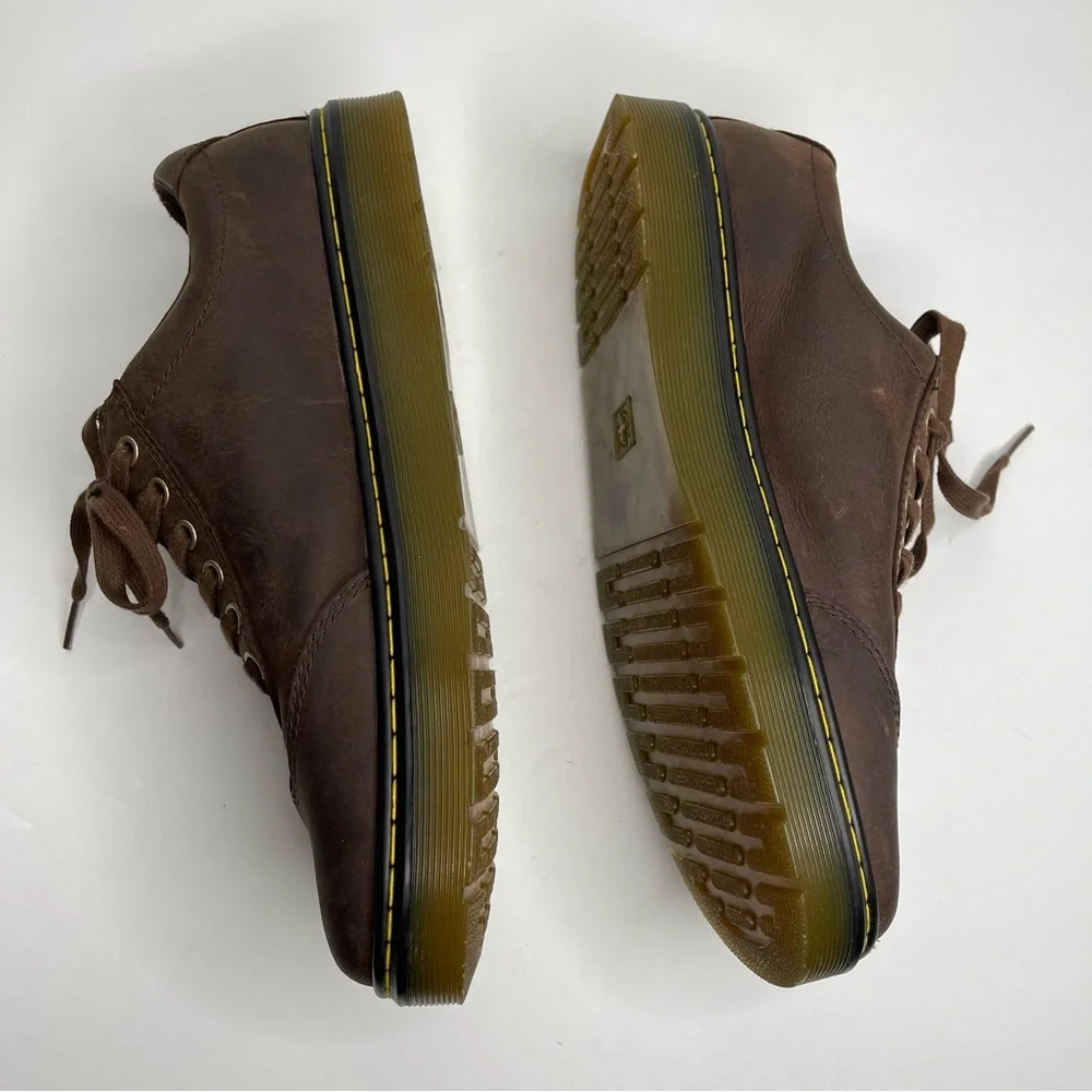 Dr Martens Dewayne Brown Nubuck Leather Lace Up Oxford Shoes Sz 11 Vintage 90’s